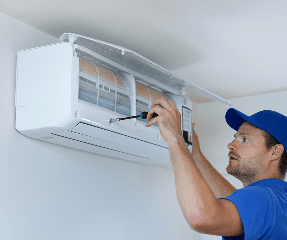 How To Maintain An Air Conditioning System For Peak Performance And Energy Efficiency 1 12 Certified technician installing a high-efficiency heating system in Tomball, TX.